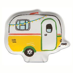 Danica Jubilee Happy Camper Ceramic Spoon Rest Retro Camper / RV/ Vintage Travel